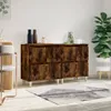 The Living Store Sideboards 2 Stk. Räuchereiche 60x35x70 cm Produktbild-Vorschau 1