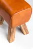 FineBuy Design Turnbock Echtleder Sitzhocker 40 x 30 x 47 Produktbild-Vorschau 4