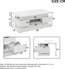 Table basse relevable Merax avec 2 tiroirs, table d'appoint Voir les images du produit 9