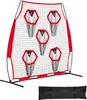 SucceBuy Fußballtrainer Wurfnetz Übungsnetz (208 x 91 x 189 Produktbild-Vorschau 1
