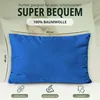 set di 2 copricuscini 100% cotone 40x80 cm blu reale Anteprima dell’immagine prodotto 3