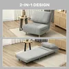HOMCOM Canapé-lit 2-en-1, fauteuil-lit, matelas pliant, lit Voir les images du produit 4
