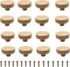 A grid of wooden knobs and screws. Produktbild-Vorschau