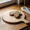 Tagliere rotondo con manico 35 cm legno faggio Anteprima dell’immagine prodotto 4