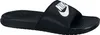A black Nike slide sandal with a white Nike logo on the strap, shown from a side angle against a white background. Anteprima dell’immagine prodotto