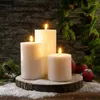 Candela LED in cera naturale, effetto tremolante, bianca, Anteprima dell’immagine prodotto 15