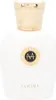 A close-up shot of a white perfume bottle with a gold cap and a circular emblem. Anteprima dell’immagine prodotto