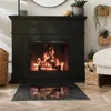 Elegantes Marmormuster – Glasbodenplatte für – Kaminofen – Produktbild-Vorschau 3