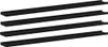 vidaXL Wandregale 4 Stk. Schwarz 115x9x3 cm Produktbild-Vorschau 1
