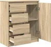 vidaXL Credenza con cassetti in rovere Sonoma 71x35x84 cm Anteprima dell’immagine prodotto 5