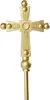 Papst Stab kirchliches Zepter für Erwachsene gold 168cm - Produktbild-Vorschau 2
