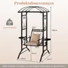 COSTWAY Outdoor Schaukel mit Gestell, Gartenschaukel Metall Produktbild-Vorschau 3