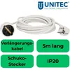 Schutzkontakt Verlängerungskabel 5 m H05VV-F3G1,5 mm² weiß Produktbild-Vorschau 3