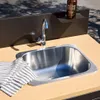 Modulo cucina da esterno in acciaio e decorazione in legno Anteprima dell’immagine prodotto 6