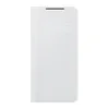 A white Samsung Galaxy S21 flip case with a digital clock display. Náhled obrázku produktu