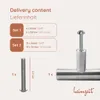 12x Möbelknöpfe Silber Schrankknöpfe Edelstahl Möbelgriffe Produktbild-Vorschau 5
