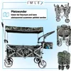 IMLEX Bollerwagen faltbar mit Dach IM-4268 Camouflage| Hohe Produktbild-Vorschau 5