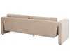 BELIANI 3-Sitzer Sofa Sandbeige Samtbezug mit Dicken Produktbild-Vorschau 5