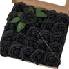 Strauß schwarzer Rosen, Set mit 25 dekorativen Kunstblumen, Produktbild-Vorschau 1