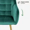 6er Set Polsterstühle mit quadratischen Ziernähten LUXANO Produktbild-Vorschau 6