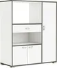 Küchenbuffet >BUZZ< in Matt weiß - 90x107,4x40cm Produktbild-Vorschau 1
