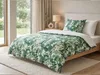 BELIANI Biancheria da letto in cotone bianco/verde 135 x Anteprima dell’immagine prodotto 4