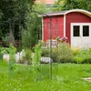 Relaxdays Metalowa altana z motywem różanym, podpórka dla Podgląd zdjęcia produktu 3