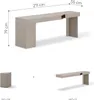 Furniture24 Schreibtisch Mit Container Woow Set-05L - Grau Produktbild-Vorschau 5