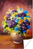 MuchoWow® Poster Blumenstrauß - Frühling - Ölfarbe 20x30 cm Produktbild-Vorschau 1