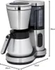 A studio shot of a WMF Lumero filter coffee machine with a thermal carafe. Voir les images du produit