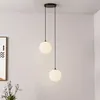 HOME DELUXE Skleněné závěsné svítidlo SUNA White - 2 světla Náhled obrázku produktu 4