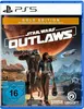 The image shows the front cover of a PlayStation 5 game case for 'Star Wars Outlaws' Gold Edition. Produktbild-Vorschau