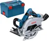 A cordless circular saw and its storage case are displayed against a white background. Podgląd zdjęcia produktu