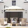 Outsunny Parasol déporté carré inclinable manivelle avec Voir les images du produit 2