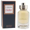 Cartier L’Envol Eau de Toilette mit zylindrischem Glasflakon und goldener Verschlusskappe, daneben schwarze Verpackung mit Kupferrahmen. Produktbild-Vorschau
