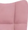 vidaXL Relaxačné kreslo s taburetkou Pink Velvet Náhľad obrázku produktu 8