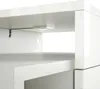 A close-up view of a white shelf with a small LED light attached underneath. Produktbild-Vorschau