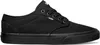 A studio shot of a black Vans shoe. Voir les images du produit