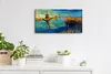 Leinwand Wanduhr Wandkunst Uhr Quarz 60x30 Bild Malerei Produktbild-Vorschau 3