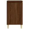 The back view of a wooden nightstand with four legs. Náhled obrázku produktu