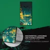 Wanduhr Leinwand Bild Uhr Kunstdruck 30x60 bunte Licht der Produktbild-Vorschau 5