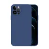 A blue iPhone 15 Pro Max case is shown from the back and side. Produktbild-Vorschau