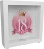 Happy Birthday 18 Krone Rahmen Spardose aus Holz Produktbild-Vorschau 1