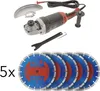 FLEX Flex L2200 Winkelschleifer 230mm + 5 Trennscheiben Produktbild-Vorschau 1