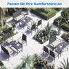 COSTWAY Polyrattan Gartenmöbel Set, Outdoor Lounge Möbel, Produktbild-Vorschau 8