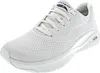 A white Skechers Arch Fit sneaker is shown from a side angle against a white background. Produktbild-Vorschau