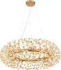 Globo Lighting Luster Metall goldfarben, K9 Kristalle klar, Produktbild-Vorschau 1