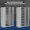 Kleiderschrank Pablo 135 cm, Weiß mit Einlegeplatten, Produktbild-Vorschau 5