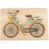 Holzrahmen String Art 30 x 20 cm - Fahrrad Produktbild-Vorschau 1