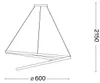 Ideal lux OZ SP D60 LED-Pendelleuchte Struktur Schwarz Produktbild-Vorschau 8